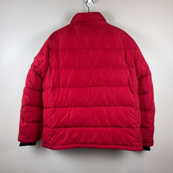 Calvin Klein Puffer Jacket Men's XL Red Alternative Down Full Zip Outdoor Winter - Picture 3 of 12